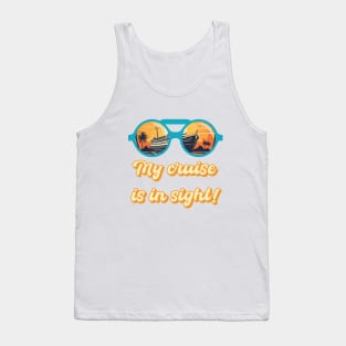 My Cruise Is In Sight with Binoculars Tank Top